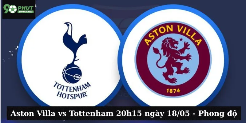 Aston Villa vs Tottenham 20h15 ngày 18/05 - Phong độ